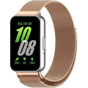 Strap-it Samsung Galaxy Fit 3 Milanese band (rosé goud)