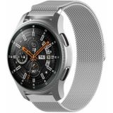 Strap-it Samsung Galaxy Watch Milanese band 46mm (zilver)