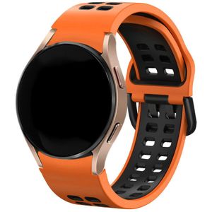Samsung Galaxy Watch 6 - 44mm sport square bandje (oranje/zwart)