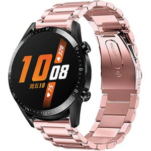 Strap-it Huawei Watch GT 2 stalen band (rosé pink)
