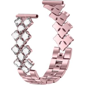 Strap-it Steel Diamond Huawei Watch GT Runner bandje (roze)