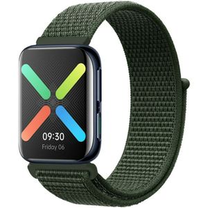 Strap-it Oppo Watch nylon band (groen)