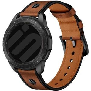 Strap-it Polar Ignite 3 geschroefde leren bandje (donkerbruin)
