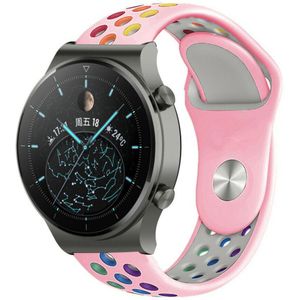 Strap-it Huawei Watch GT 2 Pro sport band (roze kleurrijk)