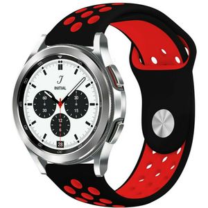 Strap-it Samsung Galaxy Watch 4 - 40mm sport band (zwart/rood)