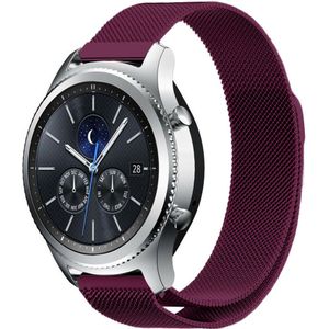 Strap-it Samsung Gear S3 Milanese band (paars)