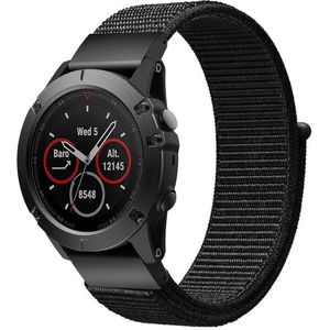 Strap-it Garmin Epix Pro (Gen 2) 42mm nylon band (zwart)