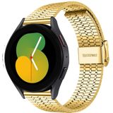 Strap-it Samsung Galaxy Watch 5 - 40mm roestvrij stalen band (goud)