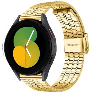 Strap-it Samsung Galaxy Watch 5 - 40mm roestvrij stalen band (goud)