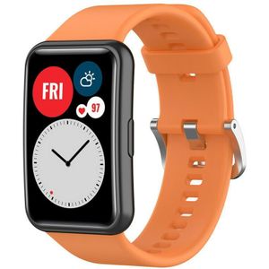 Strap-it Huawei Watch Fit New siliconen bandje (oranje)