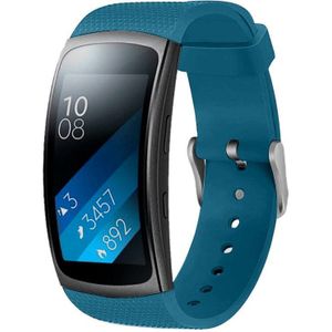 Strap-it Samsung Gear Fit 2 / Gear Fit 2 Pro siliconen bandje (blauw)