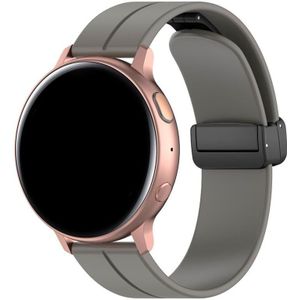 Strap-it Huawei Watch GT 2 D-buckle siliconen bandje (donkergrijs)