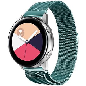 Strap-it Samsung Galaxy Watch Active Milanese band (groen)