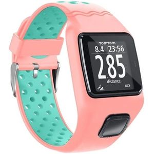 Strap-it Sport band (roze/aqua) voor TomTom smartwatches