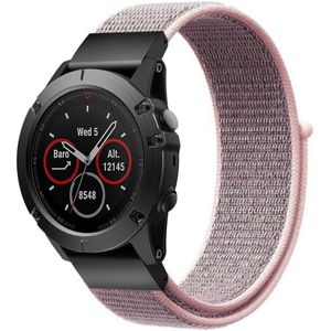 Strap-it Garmin Fenix E nylon band (pink sand)