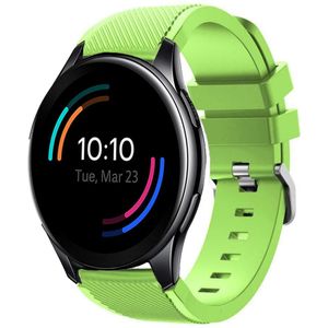 Strap-it OnePlus Watch 3 siliconen bandje (lichtgroen)