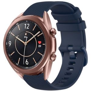 Strap-it Samsung Galaxy Watch 3 41mm Luxe Siliconen bandje (donkerblauw)