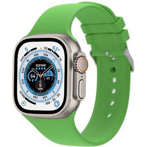 Strap-it Apple Watch Ultra siliconen gesp bandje (groen)