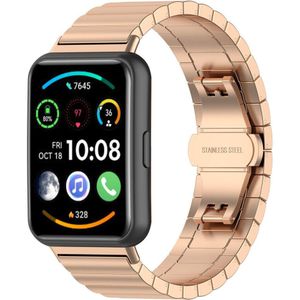 Strap-it Huawei Watch Fit 2 metalen bandje (rosé goud)