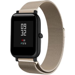 Strap-it Xiaomi Amazfit Bip Milanese band (champagne)