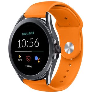 Strap-it Fossil Gen 5e - 44mm sport band (oranje)