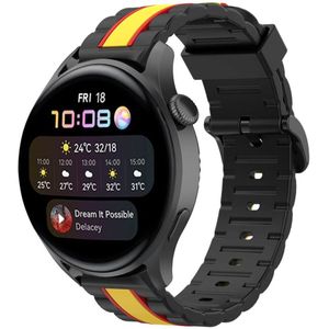 Strap-it Huawei Watch 3 (Pro) Special Edition band (zwart/geel)