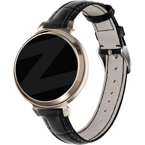 Bandz Garmin Lily 2 lederen band 'Crocodile' (zwart)