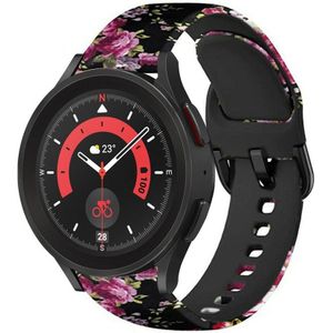 Strap-it Pink Flower Samsung Galaxy Watch 5 Pro bandje