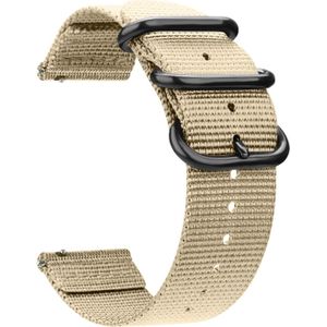 Strap-it Xiaomi Amazfit nylon gesp band (khaki)