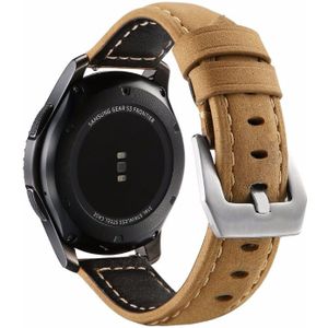 Strap-it Samsung Galaxy Watch Active leer bandje  (beige)
