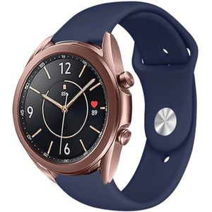 Strap-it Samsung Galaxy Watch 3 sport bandje 41mm (donkerblauw)