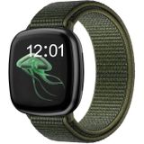 Strap-it Fitbit Sense nylon bandje (groen)