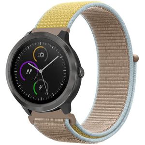 Strap-it Garmin Vivoactive 4 nylon band - 45mm - camel