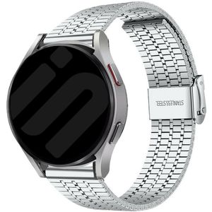 Strap-it Samsung Galaxy Watch 6 - 40mm roestvrij stalen band (zilver)