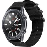 Strap-it Samsung Galaxy Watch 3 -  45mm nylon gesp band (zwart)