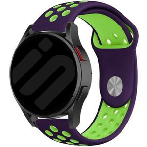 Strap-it Samsung Galaxy Watch 6 - 40mm sport band (paars/groen)