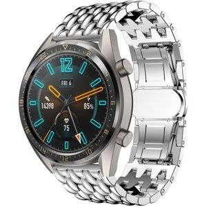 Strap-it Huawei Watch GT 2 stalen draak band (zilver)