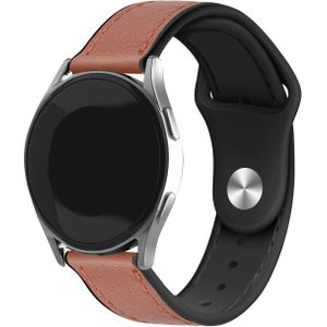 Strap-it Samsung Galaxy Watch 5 Pro leren hybrid bandje (lichtbruin)