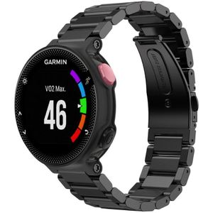 Strap-it Garmin stalen bandje (zwart)