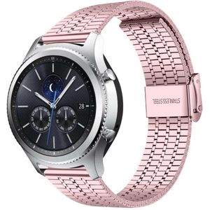Strap-it Samsung Gear S3 roestvrij stalen band (rosé pink)