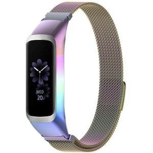 Strap-it Samsung Galaxy Fit 2 Milanese band (regenboog)