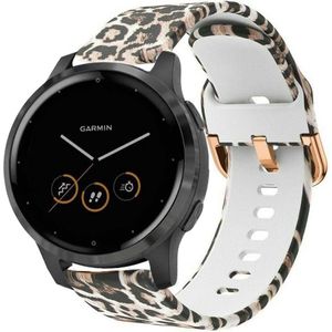 Strap-it Lucky Leopard Garmin Vivoactive 4s bandje - 40mm