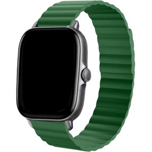 Strap-it Xiaomi Amazfit GTS 2 magnetisch siliconen bandje (groen)