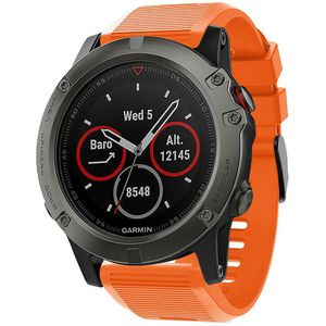 Strap-it Garmin Fenix 3 siliconen bandje (oranje)