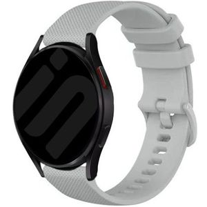 Strap-it Samsung Galaxy Watch 6 - 44mm Luxe Siliconen bandje (grijs)