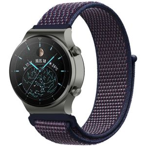 Strap-it Huawei Watch GT 2 Pro nylon band (paars-blauw)