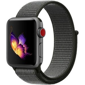 Strap-it Apple Watch nylon loop band (groen)