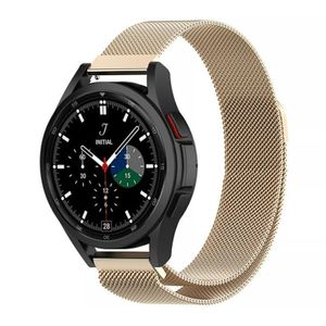 Strap-it Samsung Galaxy Watch 4 Classic 46mm Milanese band (champagne)