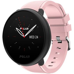 Strap-it Polar Ignite 2 twill siliconen band (roze)