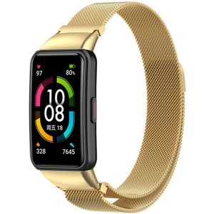 Strap-it Honor Band 6 Milanese band (goud)